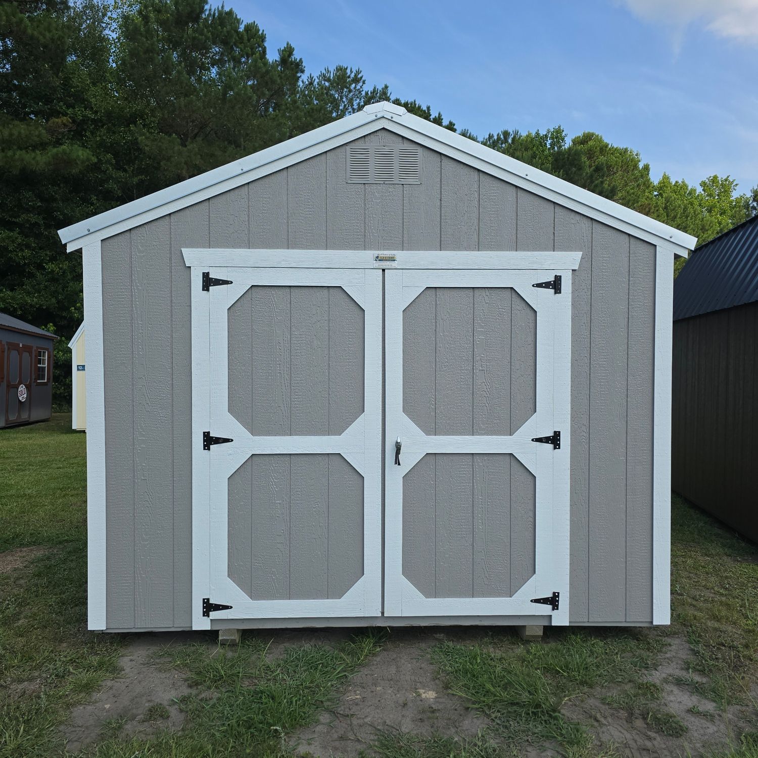 10x12 Utility Shed-Front Entrance