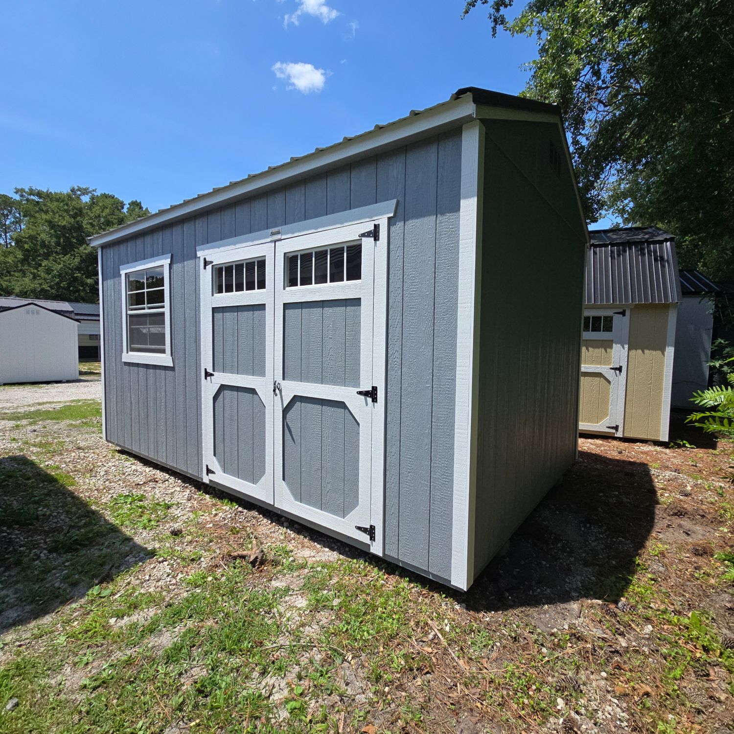 10x16 Utility Shed-Side Entrance
