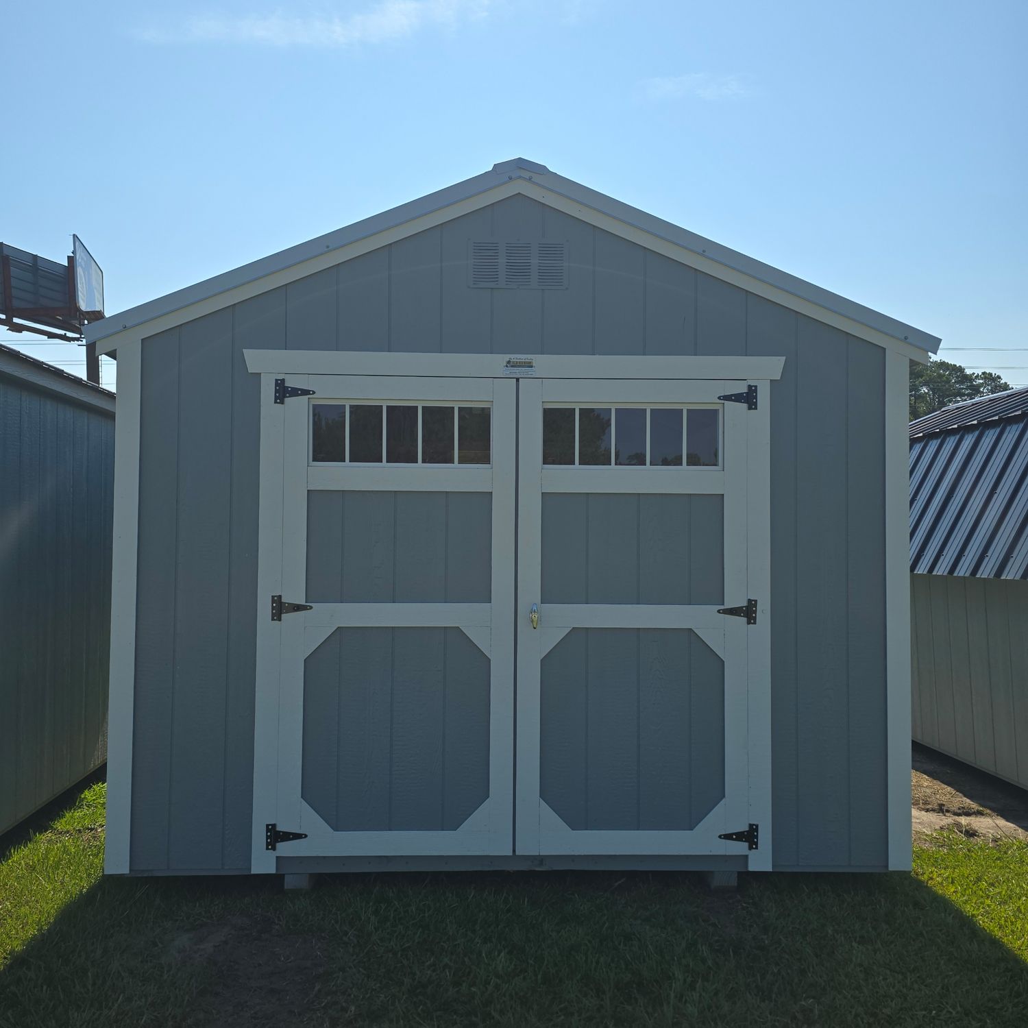 10x12 Utility Shed-Front Entrance