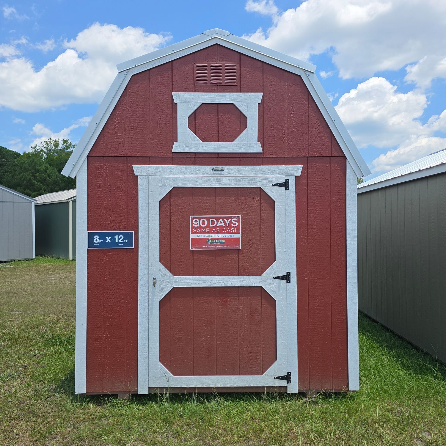 08x12 Lofted Barn-Front Entrance