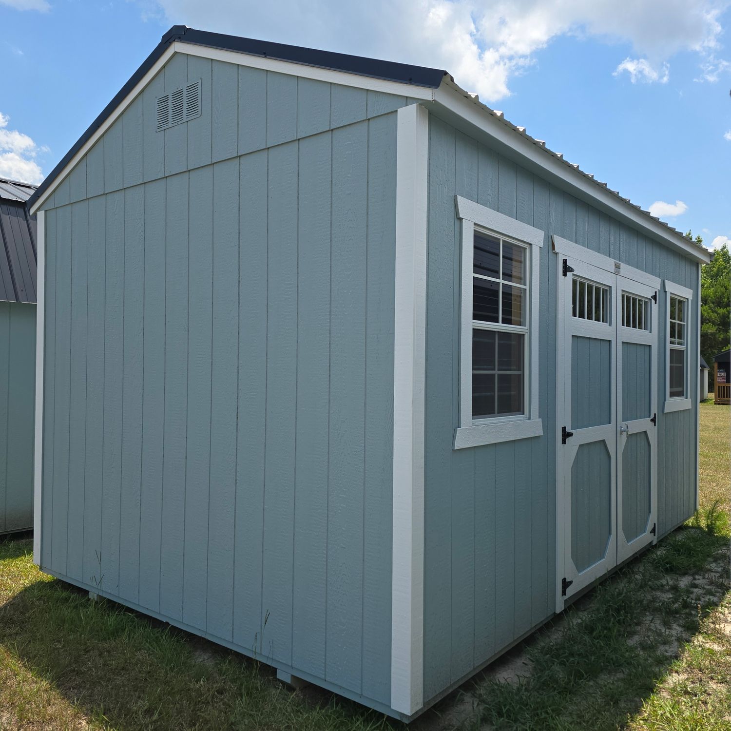 10x16 Utility Shed-Side Entrance