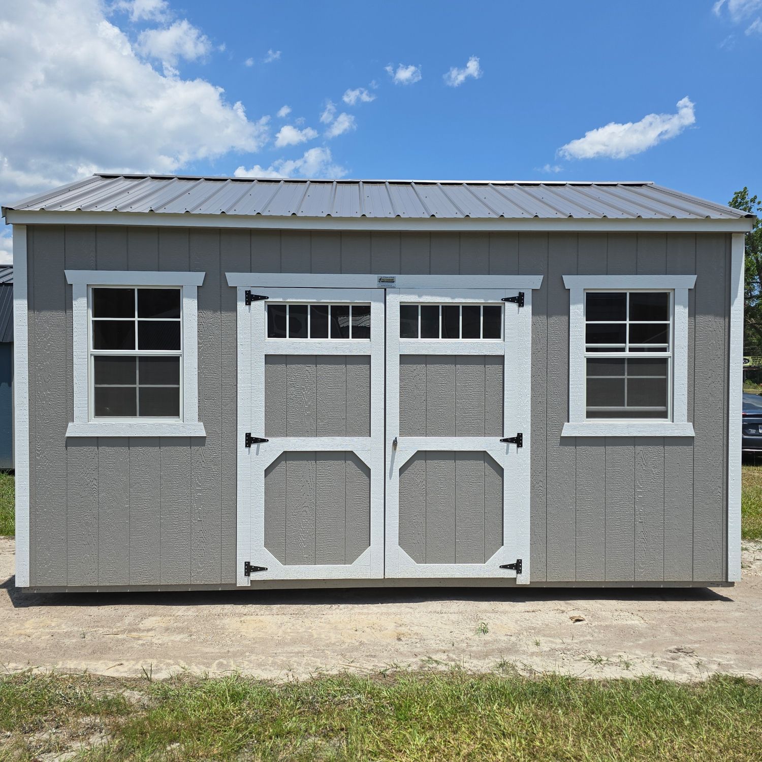 10x16 Utility Shed-Side Entrance