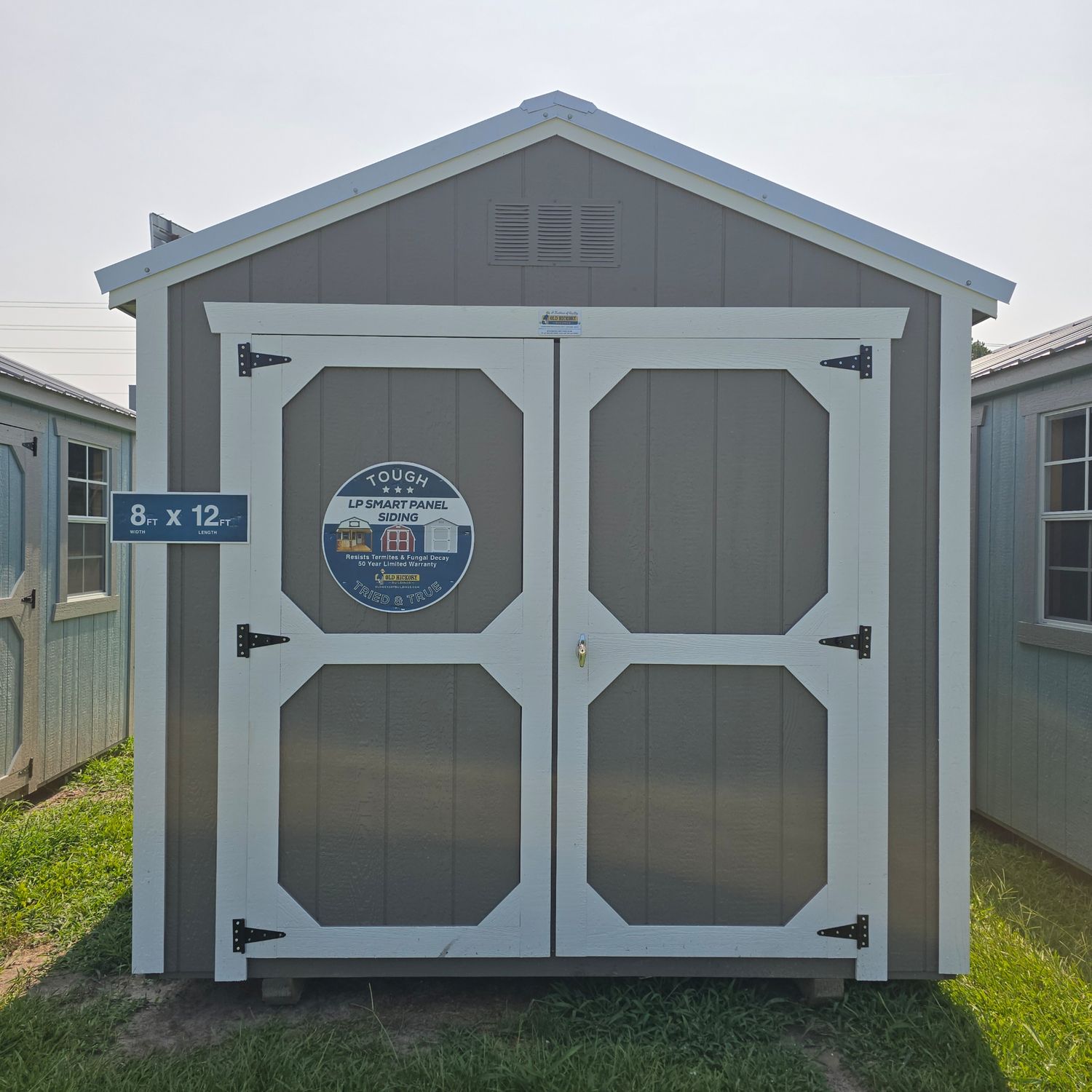 08x12 Utility Shed-Front Entrance