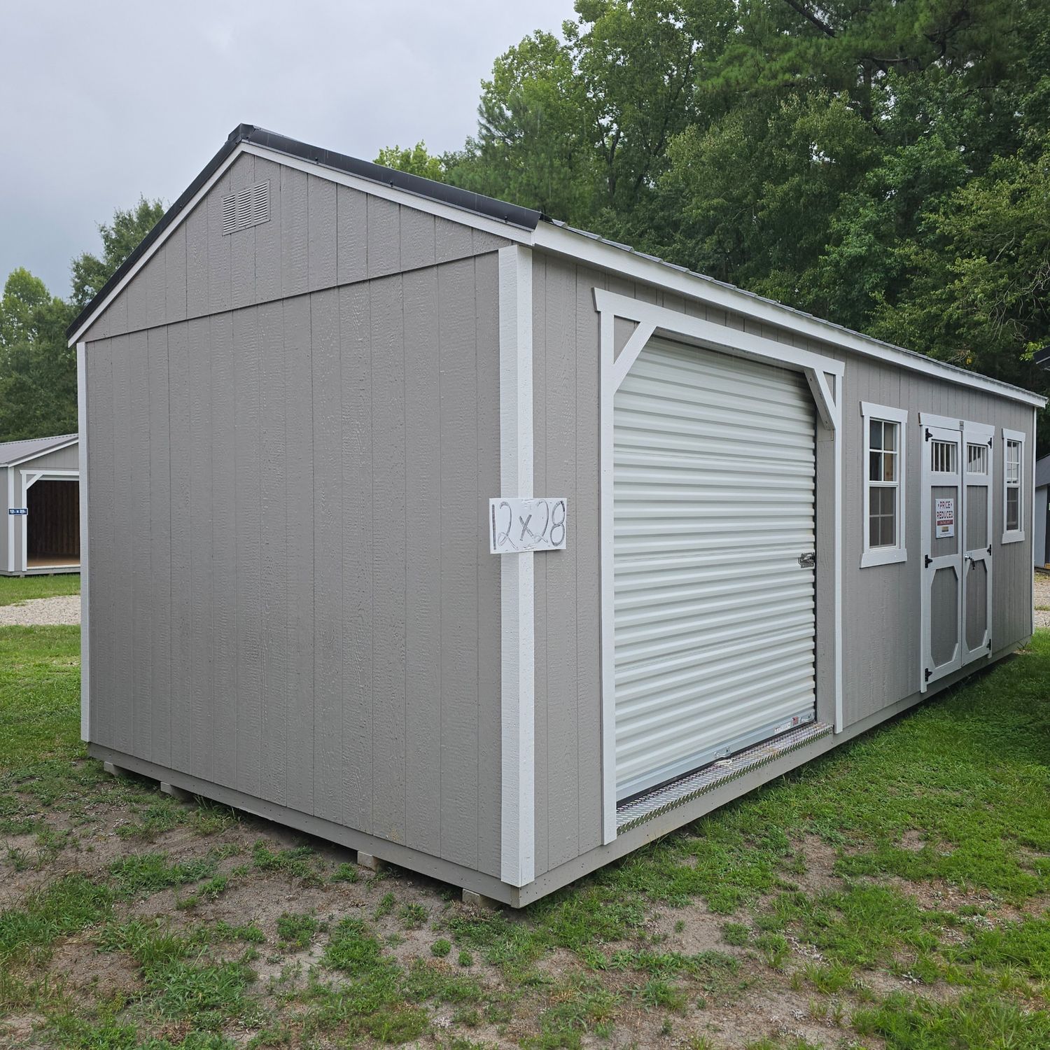 12x28 Utility Shed-Side Entrance 12x28 Utility Shed-Side Entrance