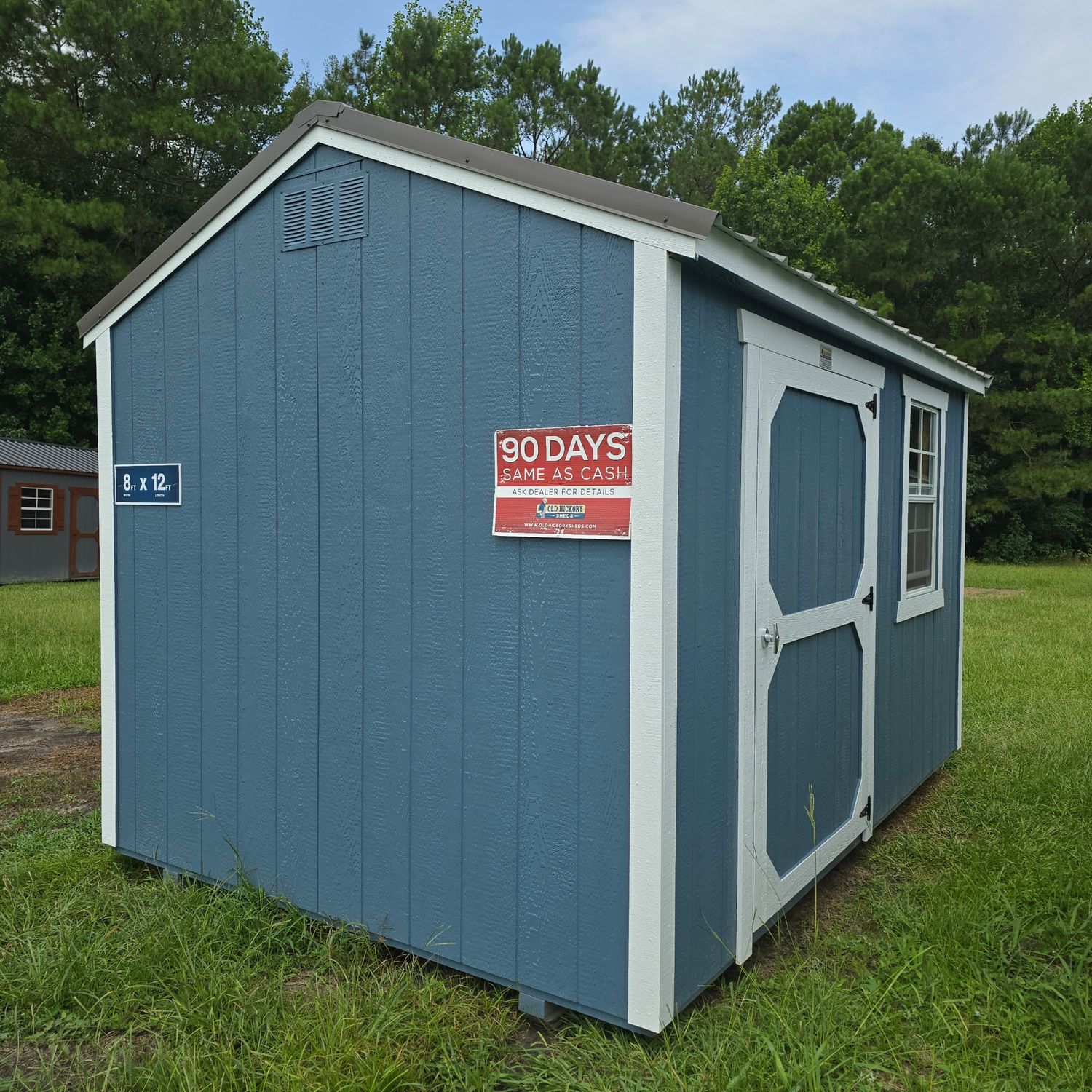 08x12 Utility Shed-Side Entrance