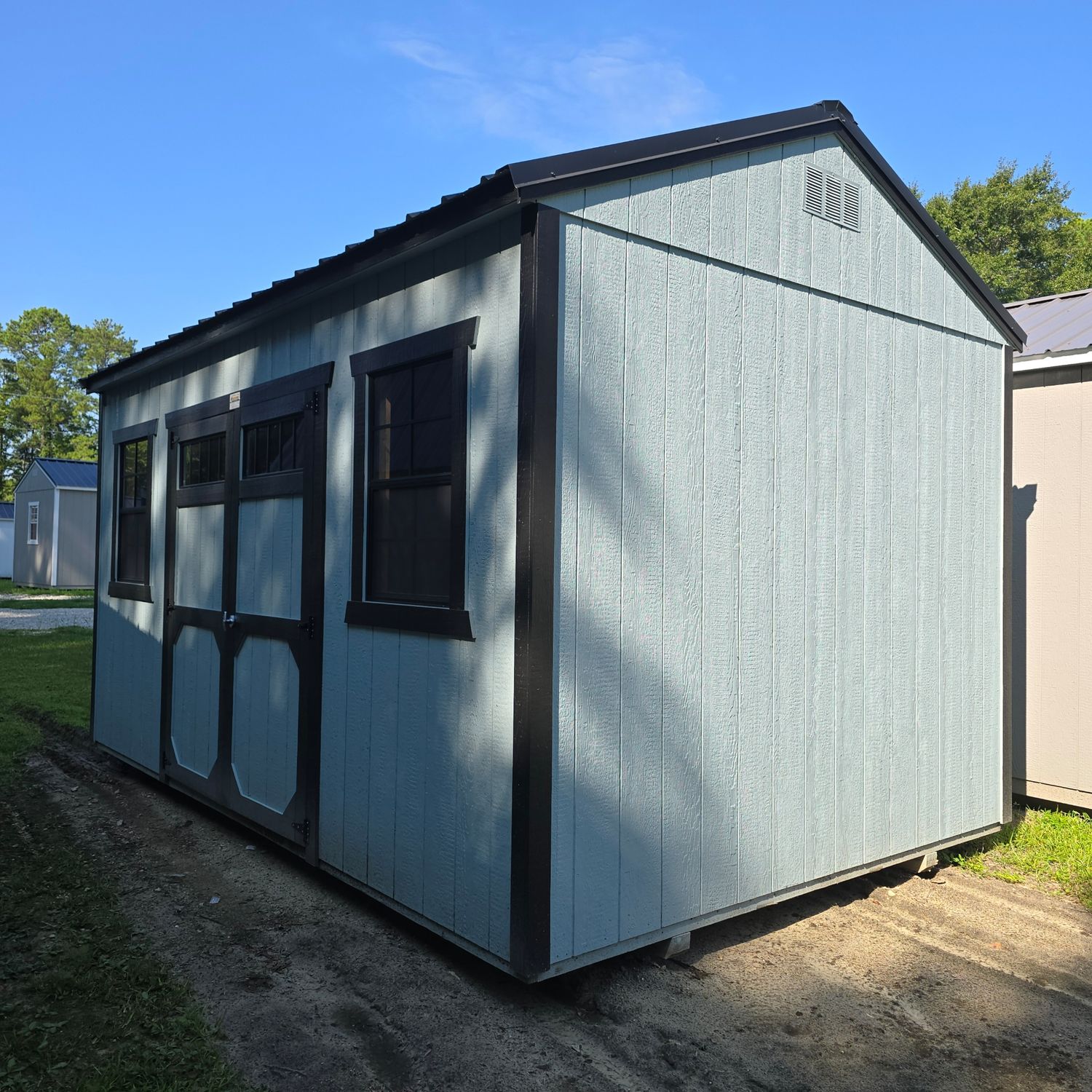 10x16 Utility Shed-Side Entrance