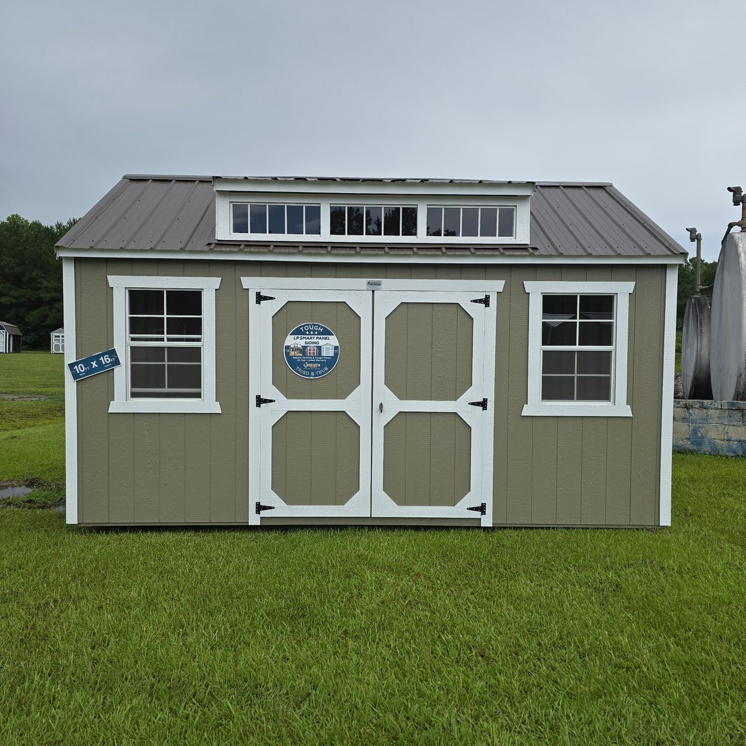 10x16 Utility Shed-Dormer Package