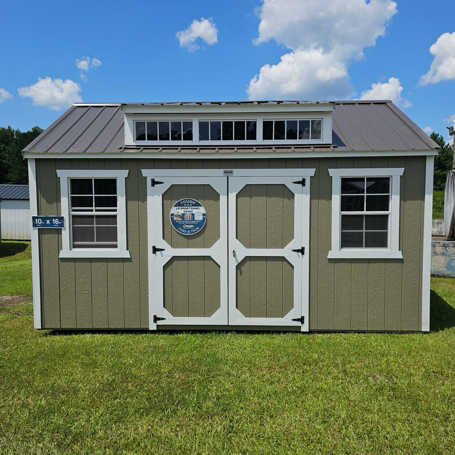 10x16 Utility Shed-Dormer Package