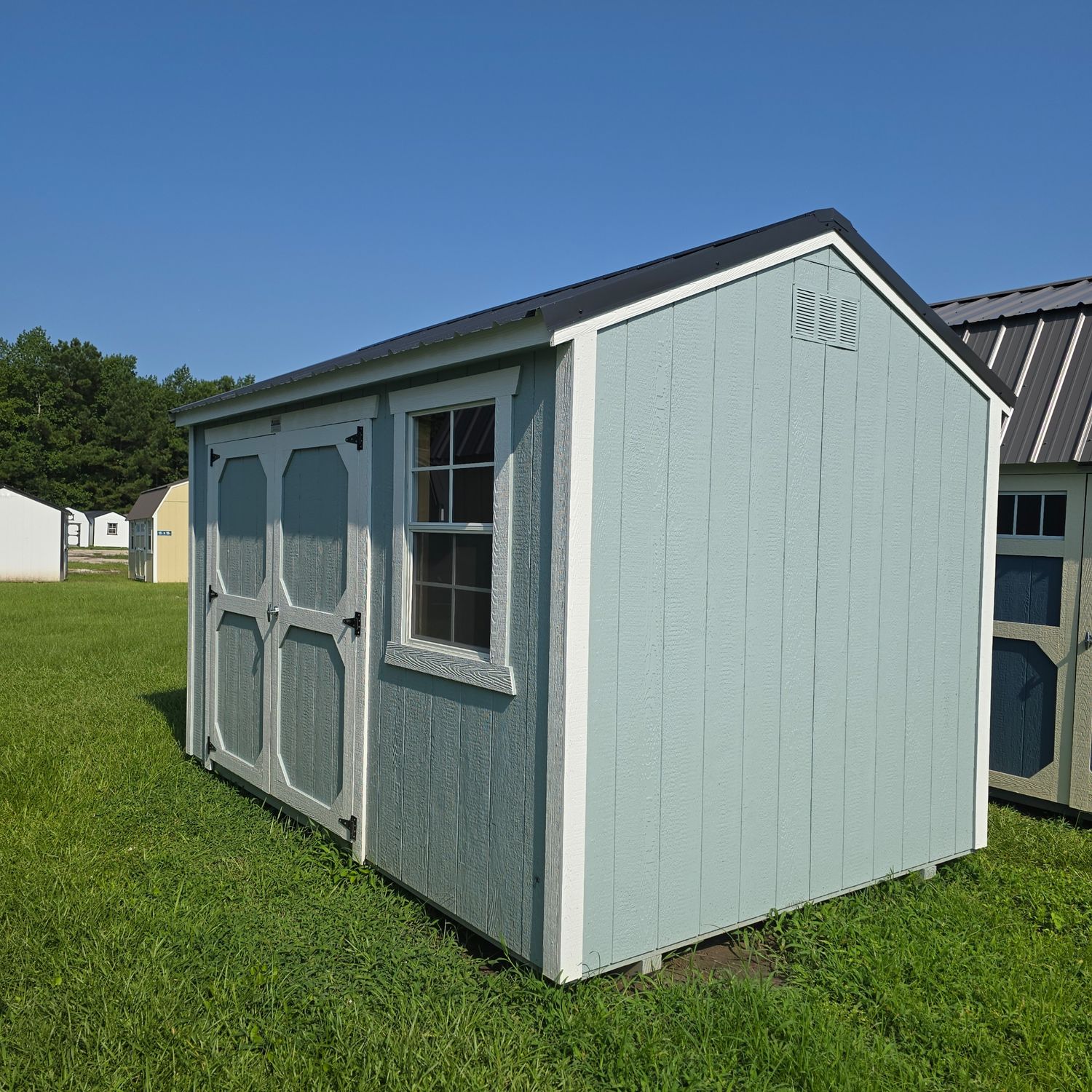08x12 Utility Shed-Side Entrance