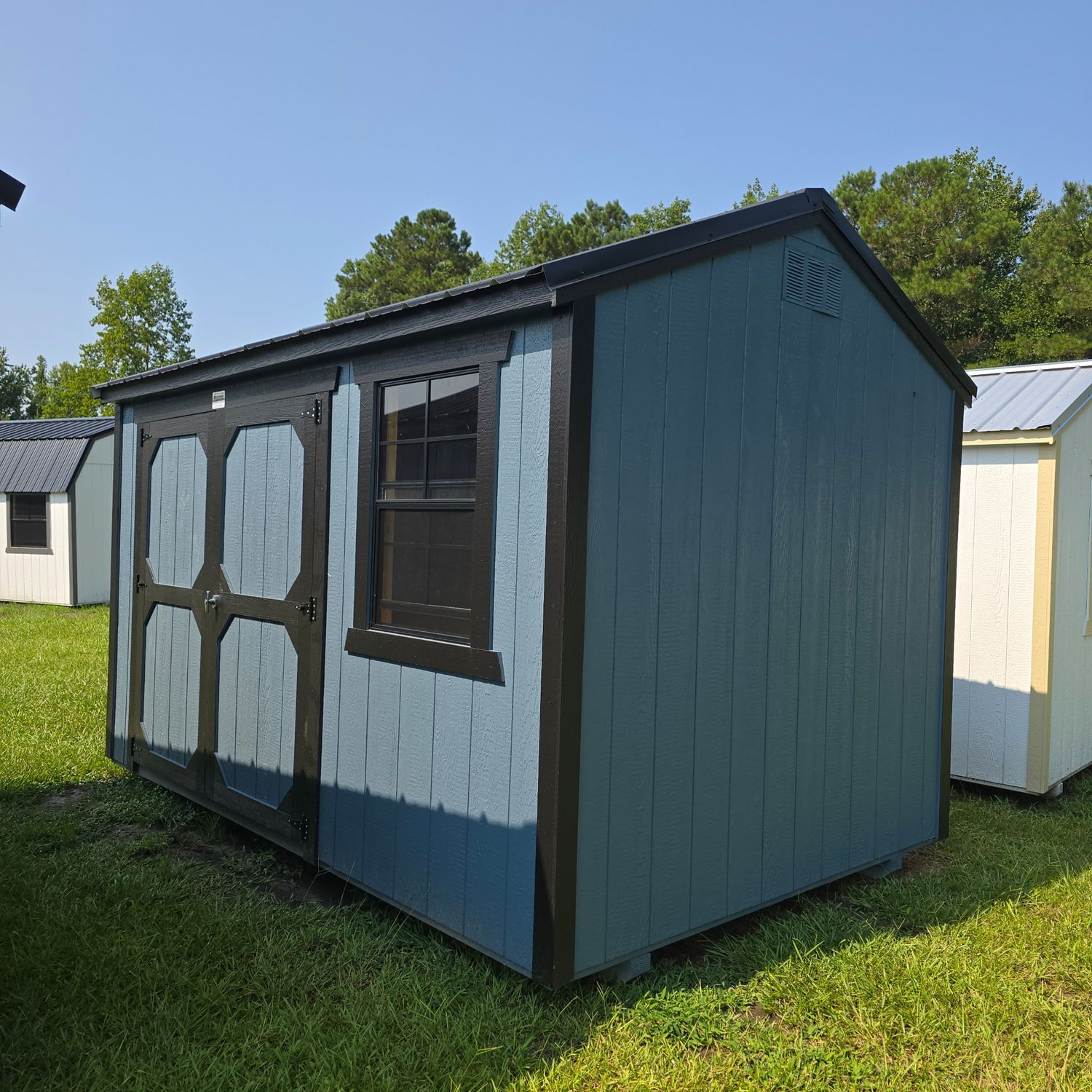 08x12 Utility Shed-Side Entrance