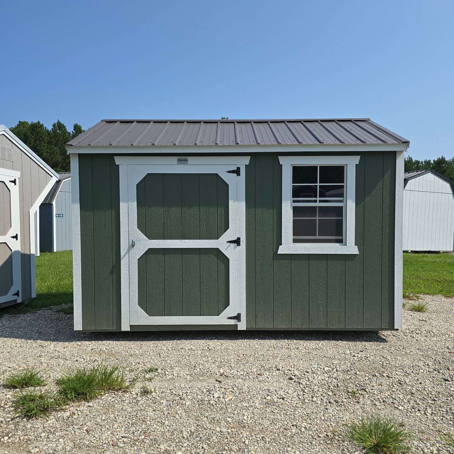 08x12 Utility Shed-Side Entrance