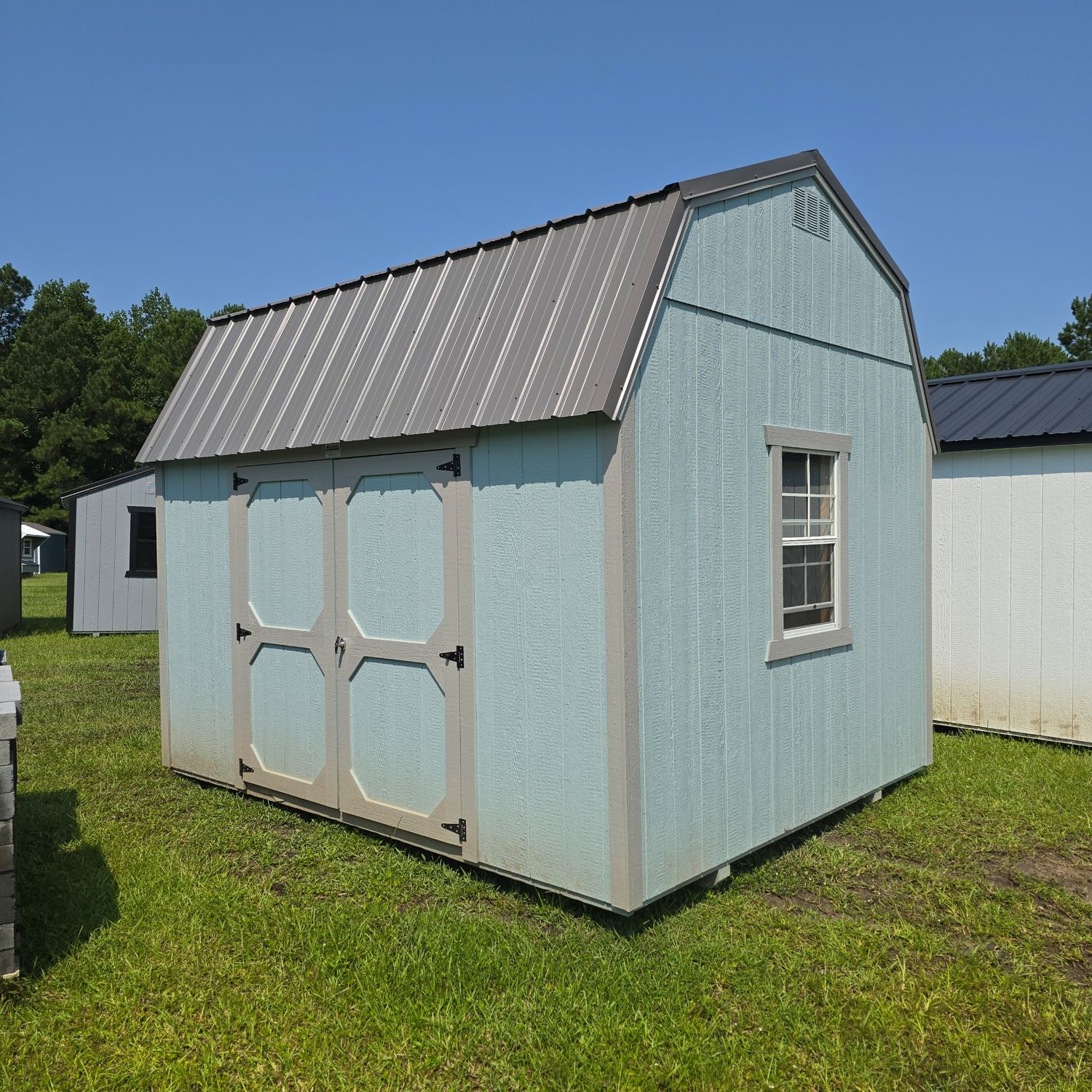 10x12 Lofted Barn-Side Entrance