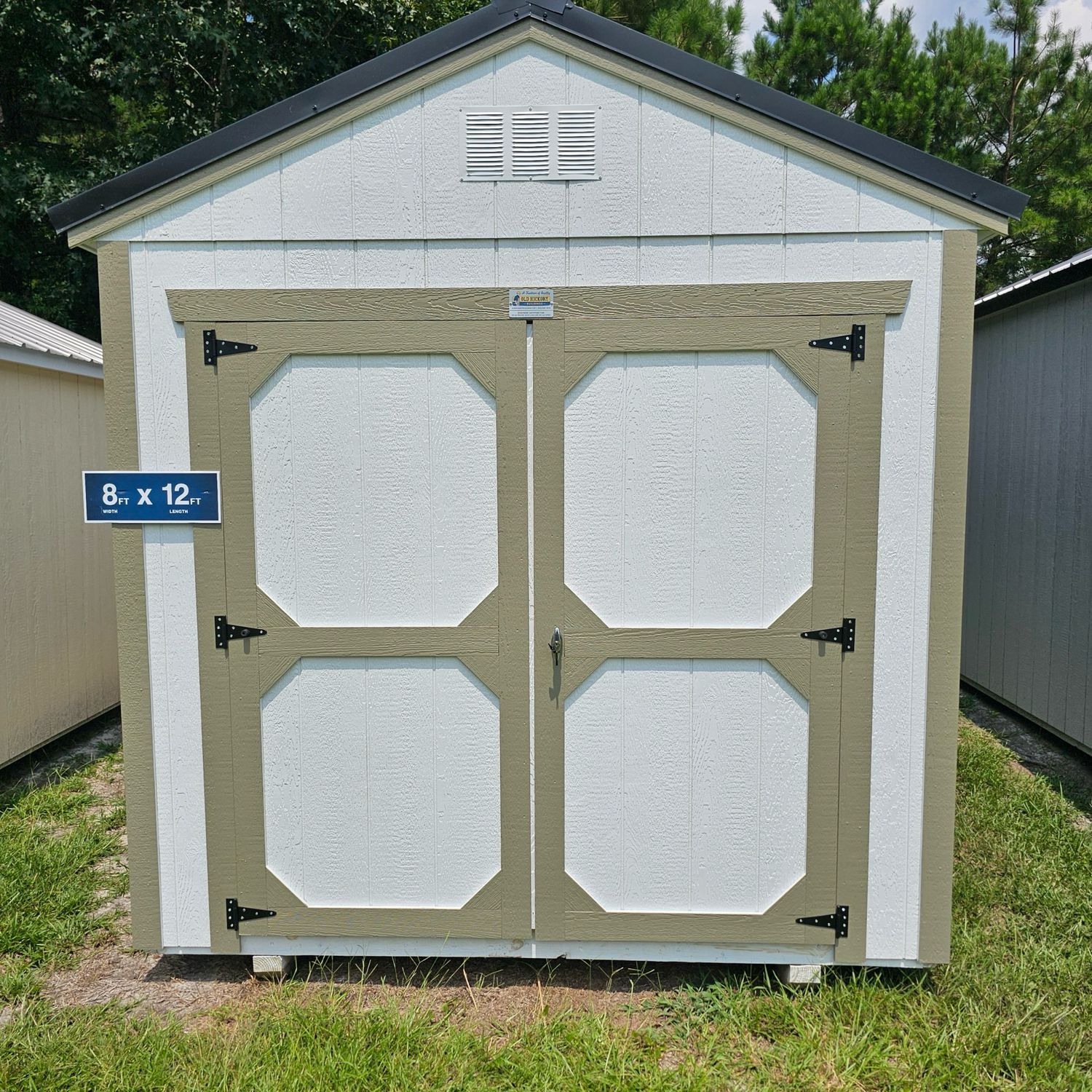 08x12 Utility Shed - Front Entrance