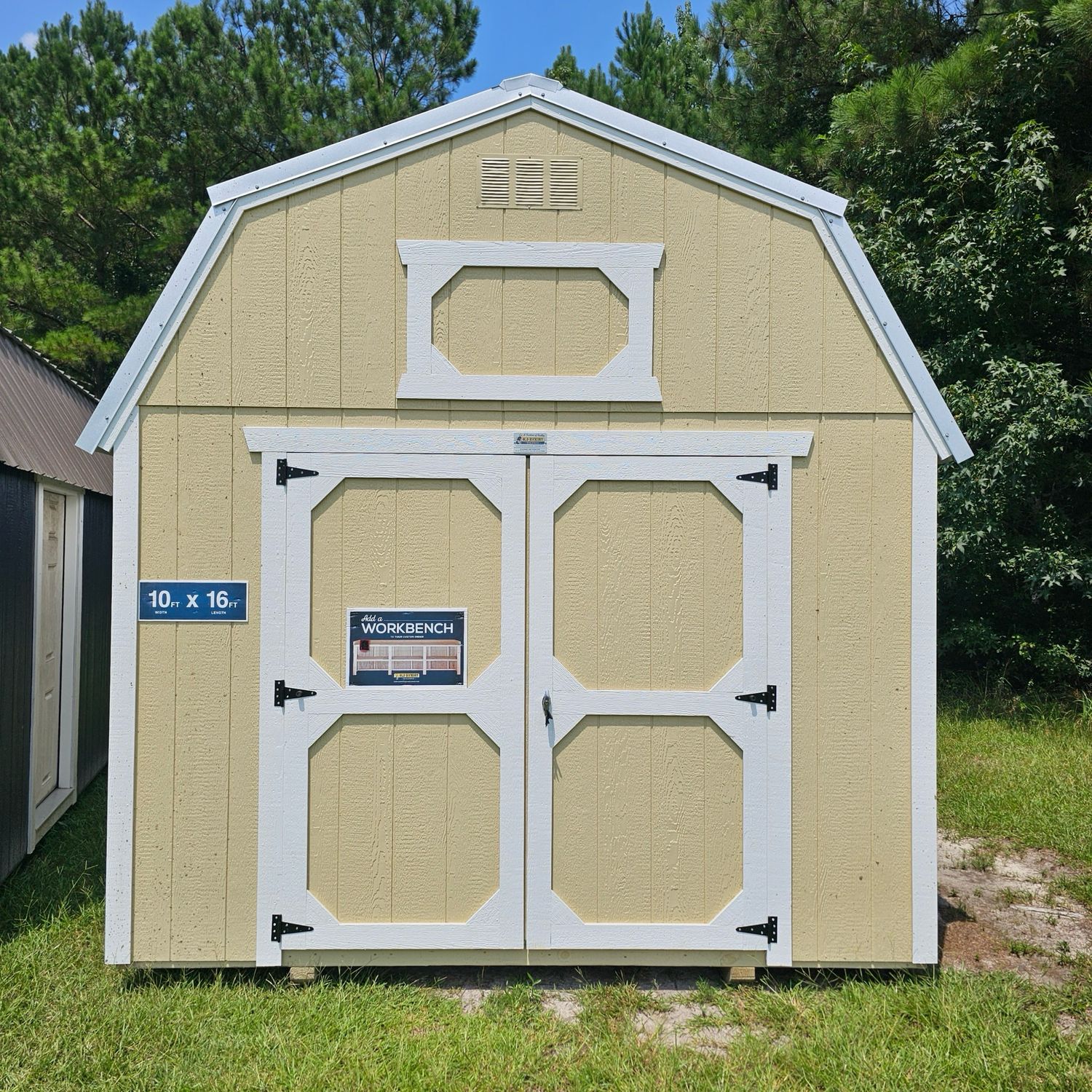10x16 Lofted Barn - Front Entrance