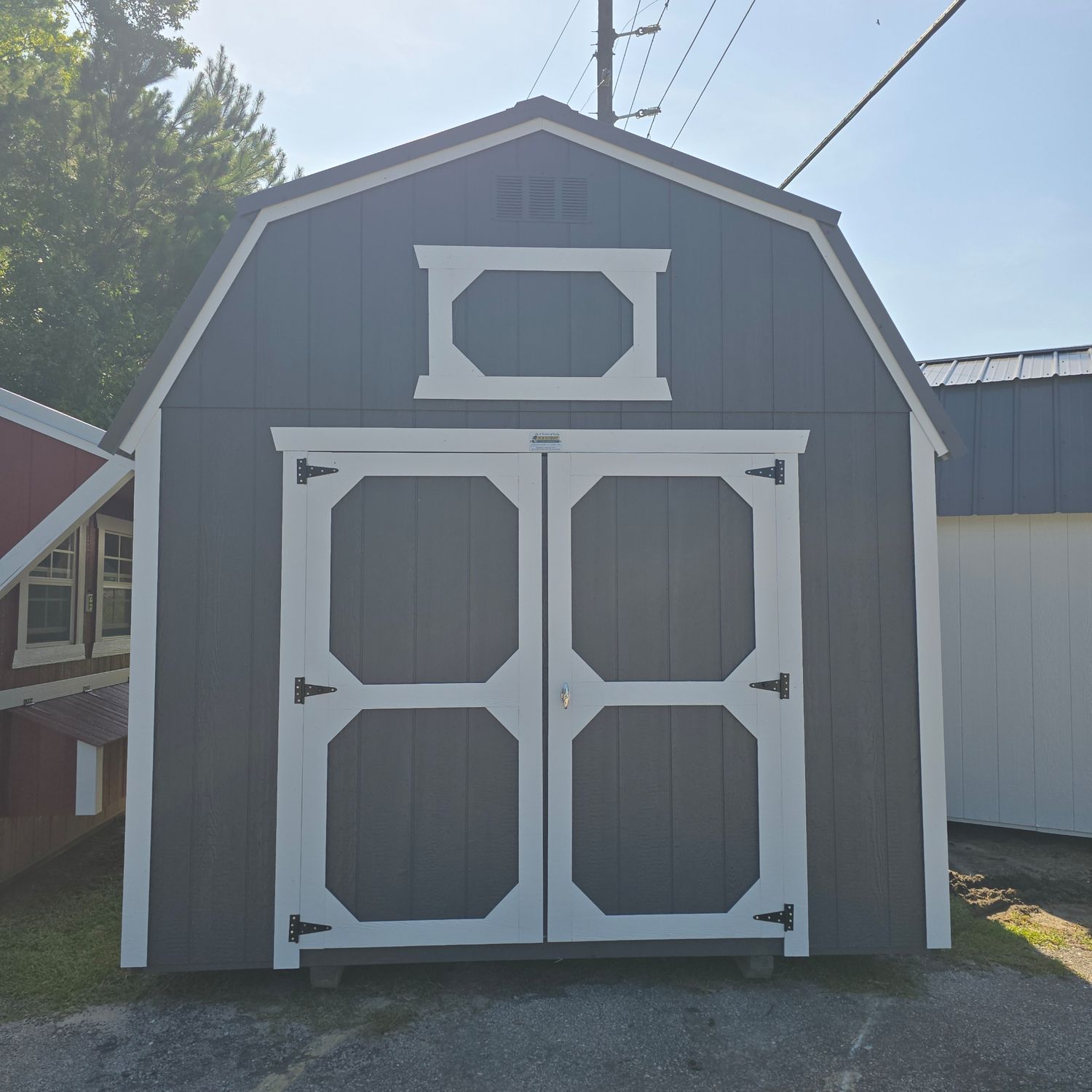10x16 Lofted Barn-Front Entrance