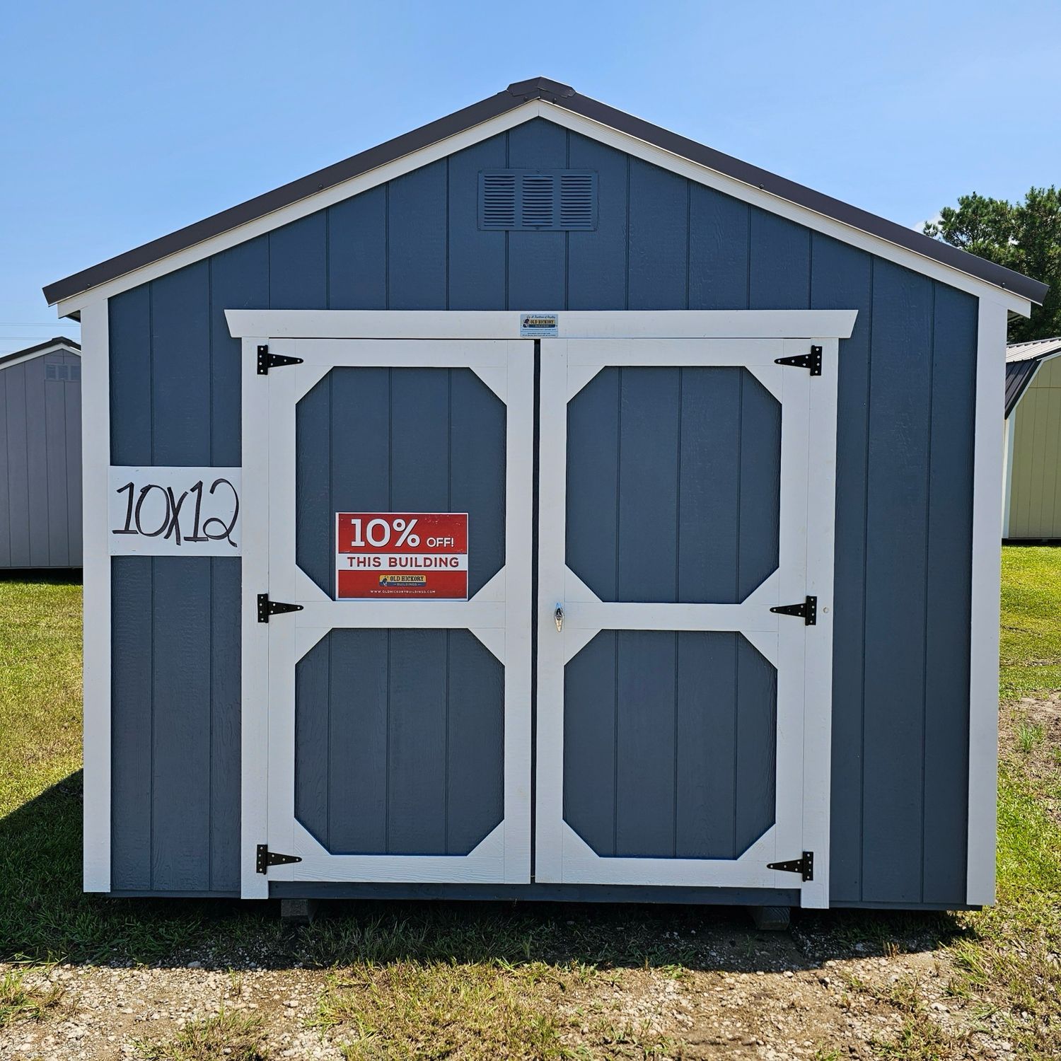 10x12 Utility Shed - Front Entrance