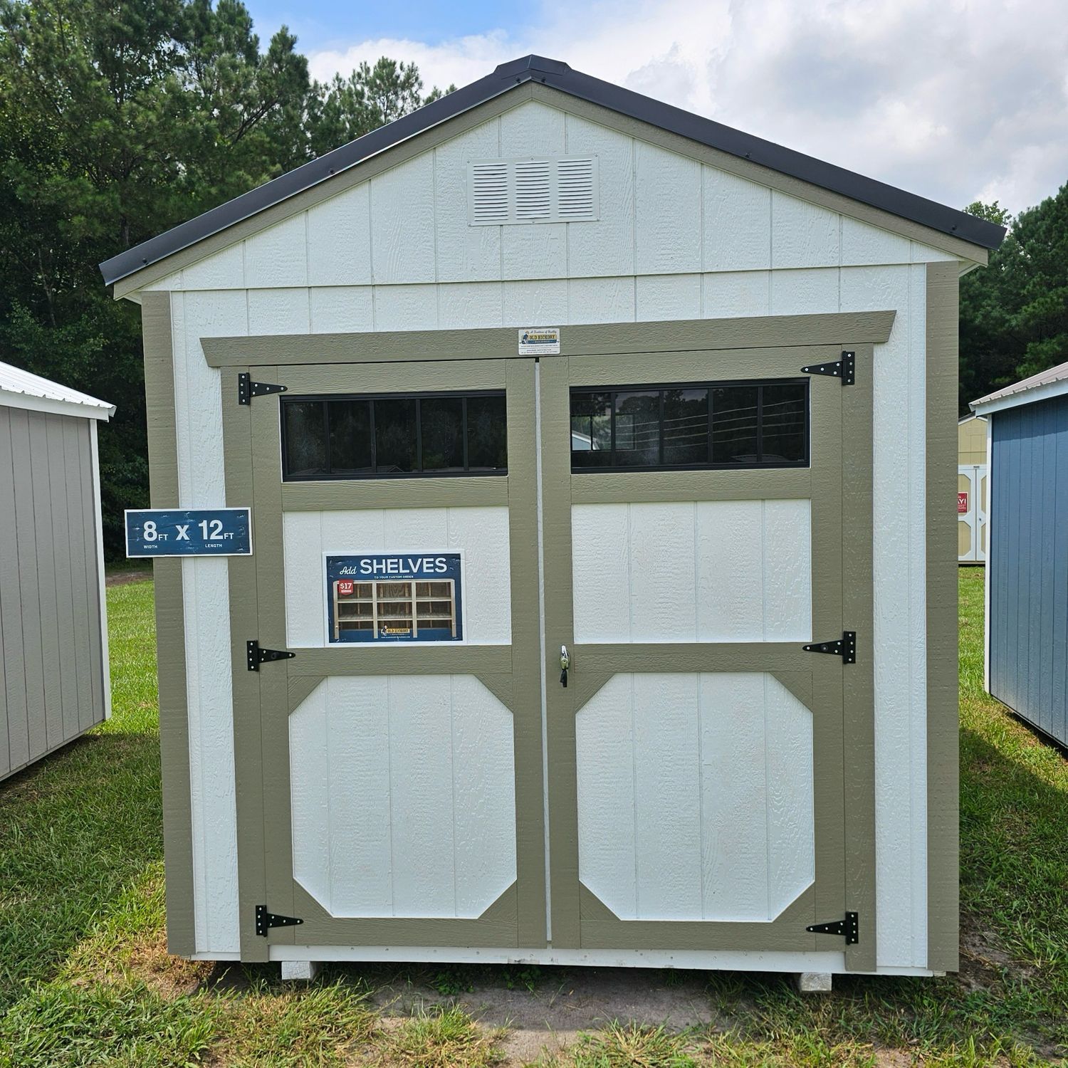 08x12 Utility Shed - Side Entrance