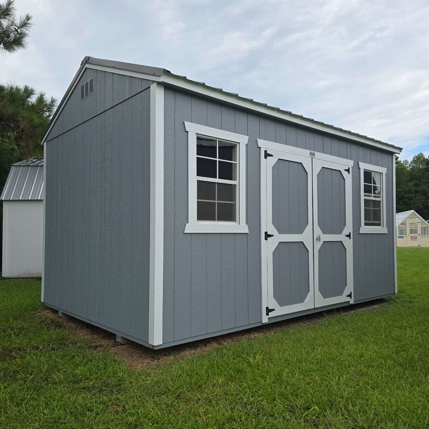 10x16 Utility Shed-Side Entrance
