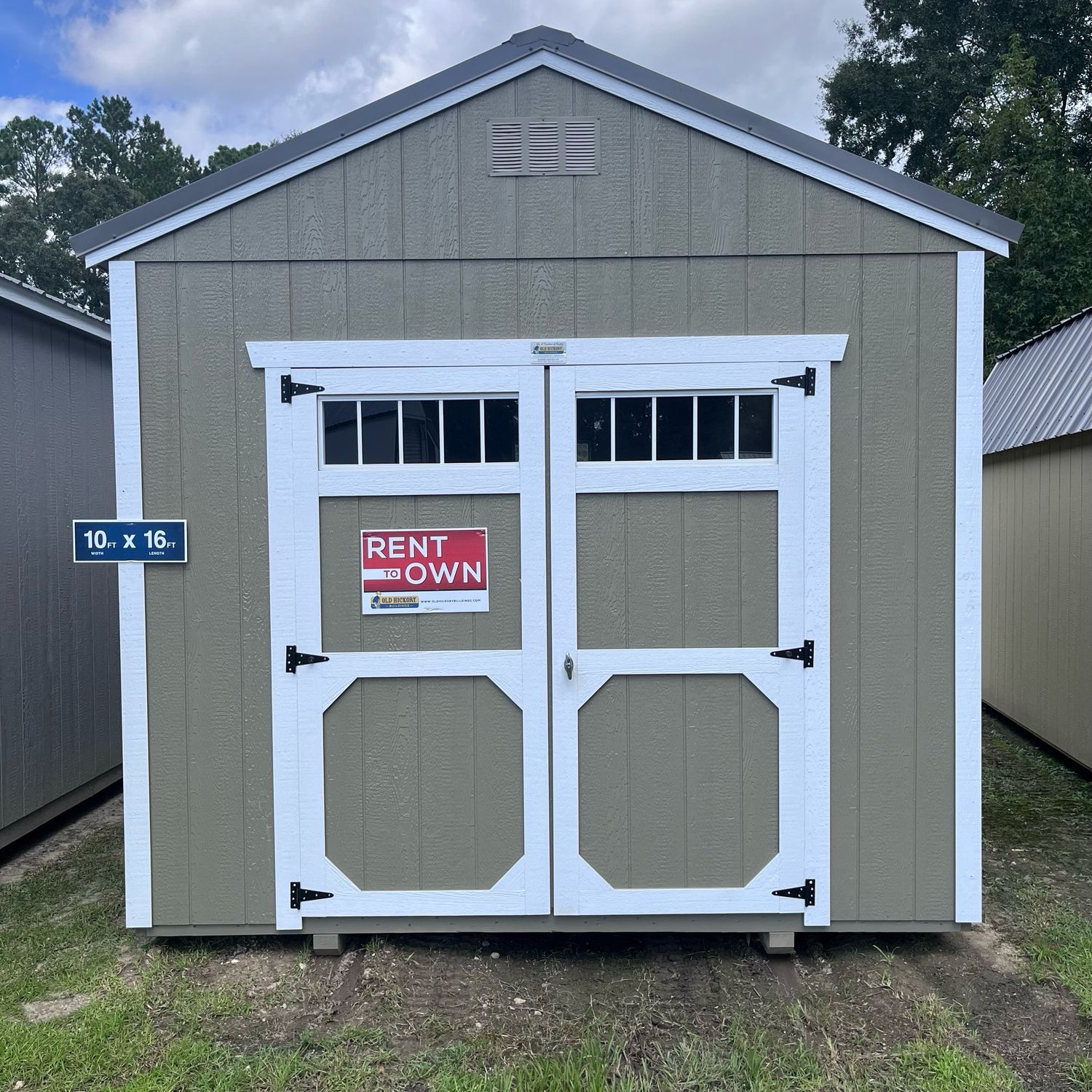 10x16 Utility Shed - Front Entrance 10x16 Utility Shed - Front Entrance