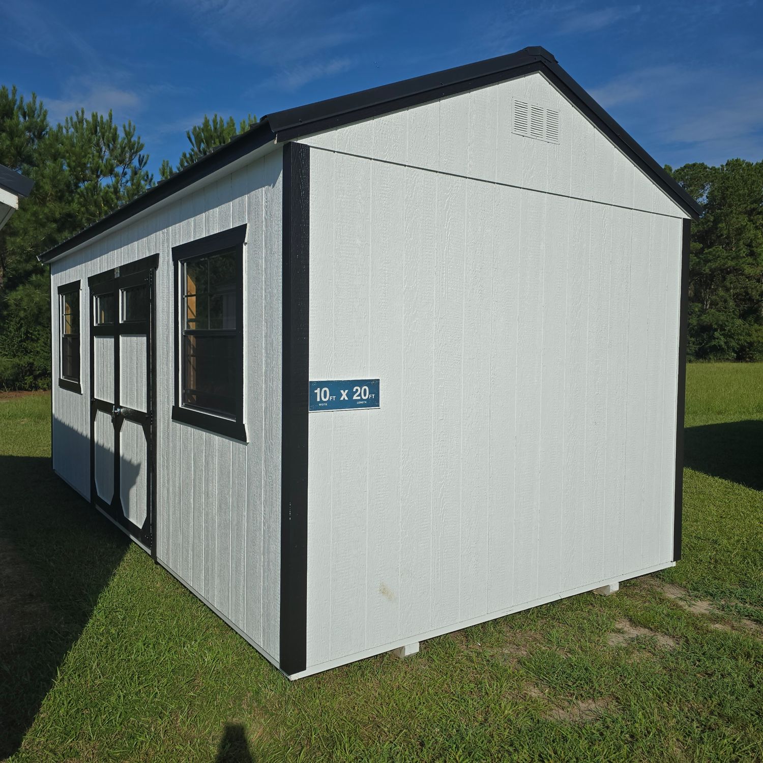 10x20 Utility Shed-Side Entrance