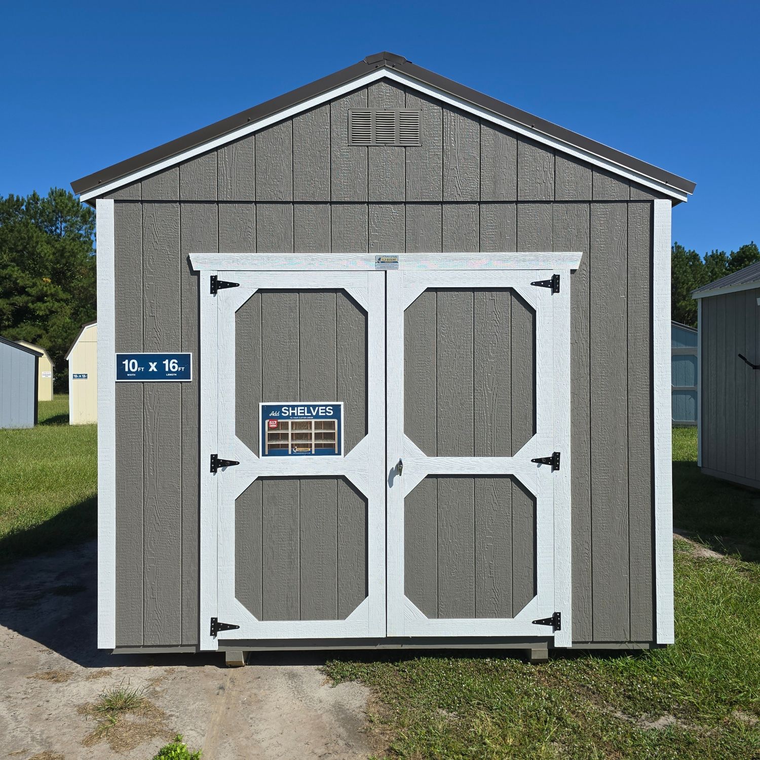 10x16 Utility Shed-Front Entrance 10x16 Utility Shed-Front Entrance