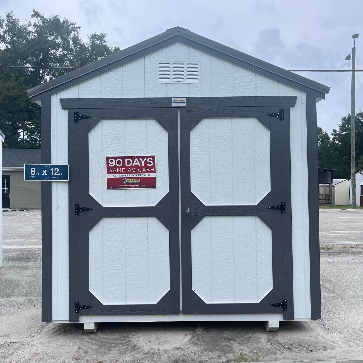 08x12 Utility Shed - Front Entrance