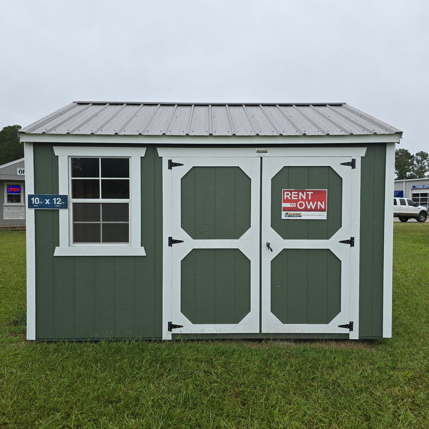 10x12 Utility Shed-Side Entrance