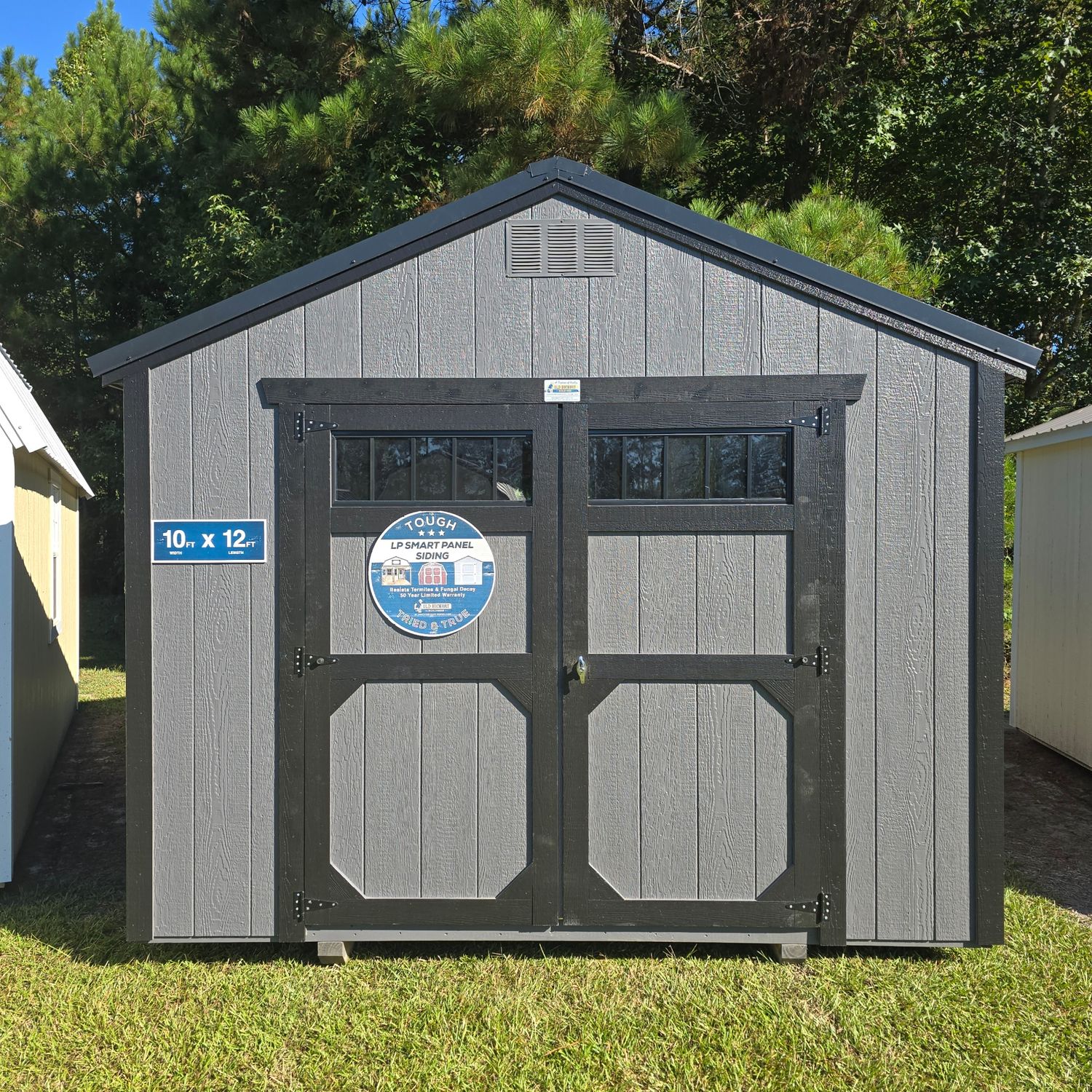 10x12 Utility Shed-Front Entrance