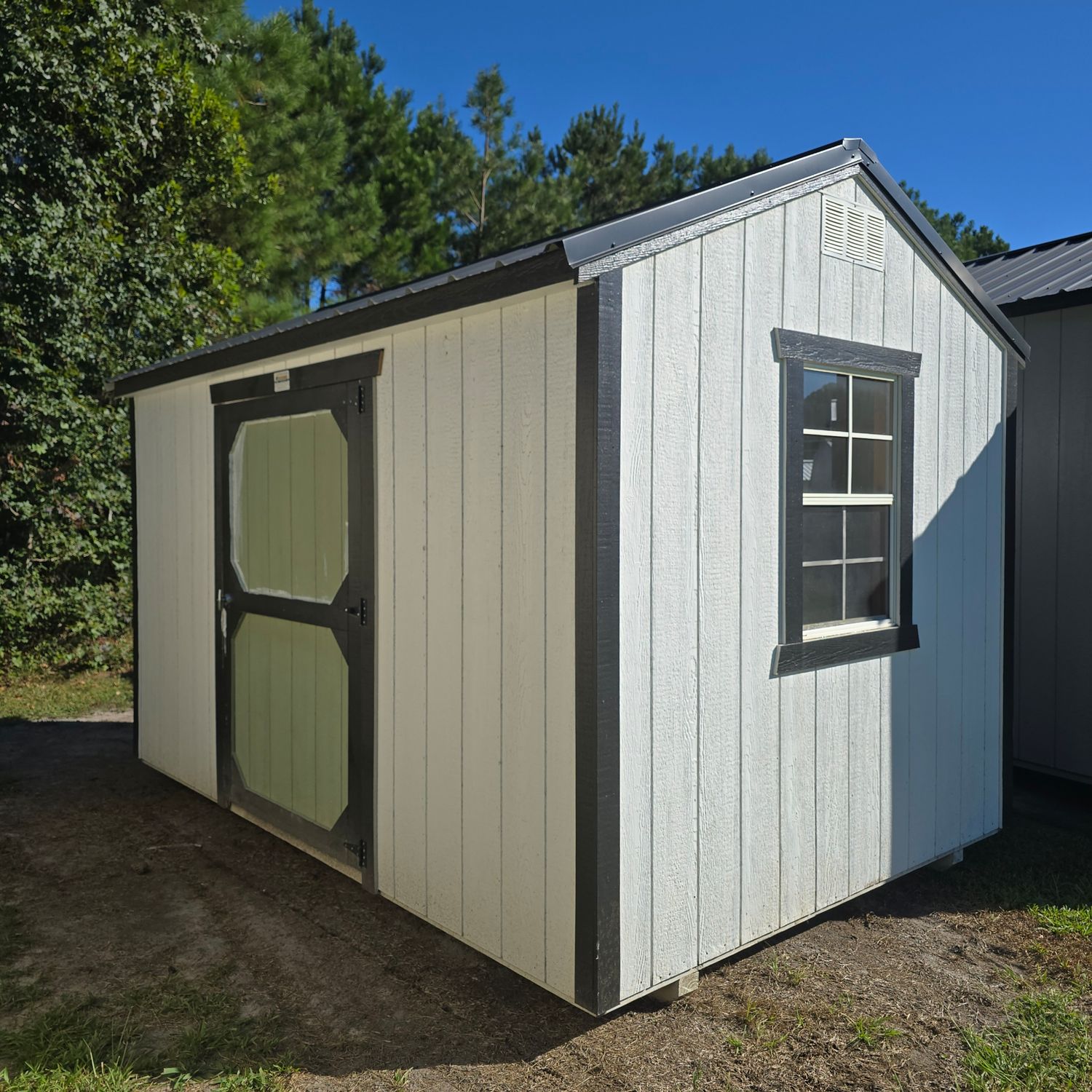 08x12 Utility Shed-Side Entrance