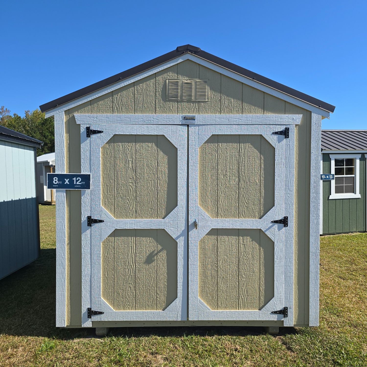 08x12 Utility Shed-Front Entrance