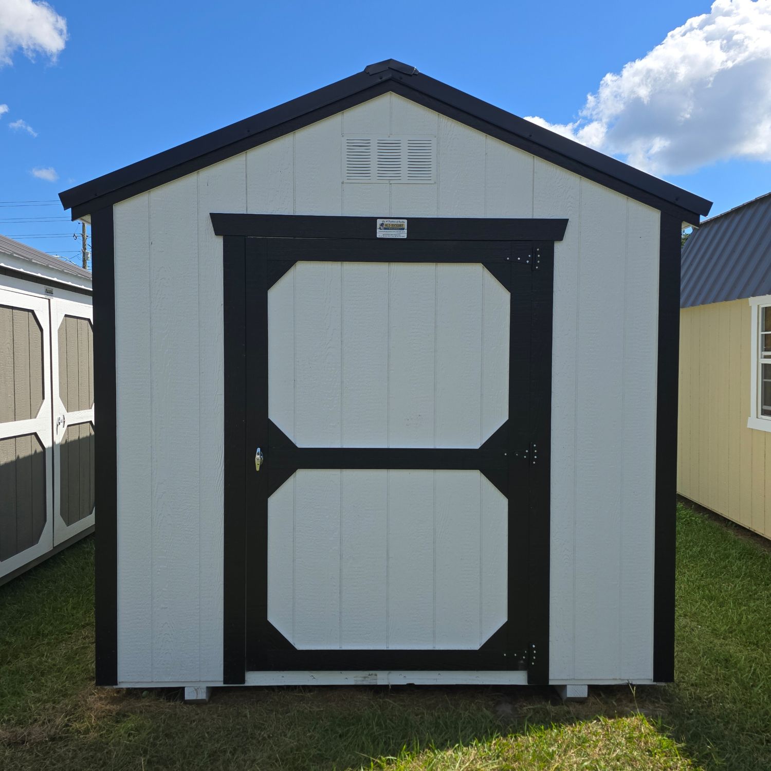 08x12 Utility Shed-Front Entrance