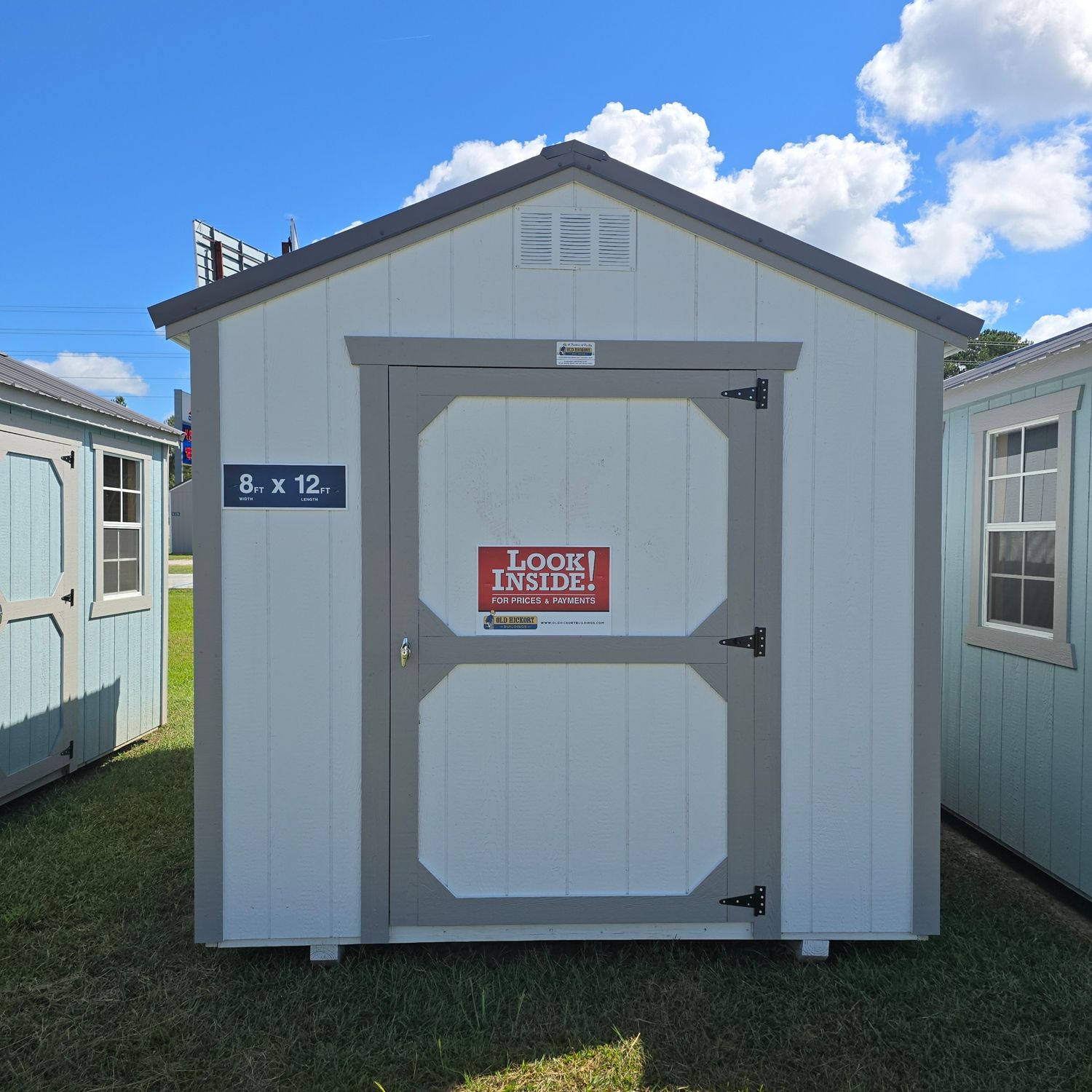 08x12 Utility Shed-Front Entrance
