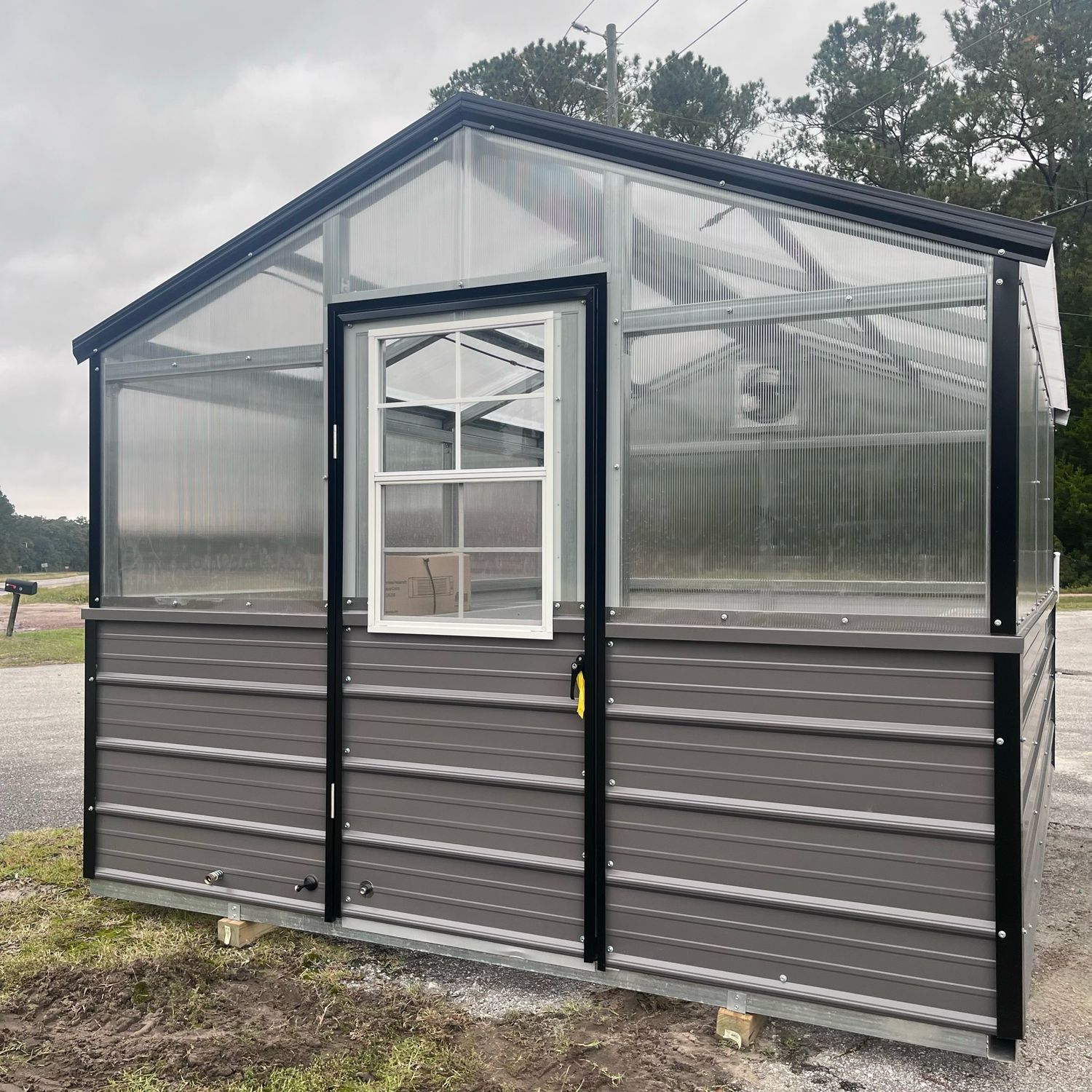 10x12 Vertical Roof Greenhouse