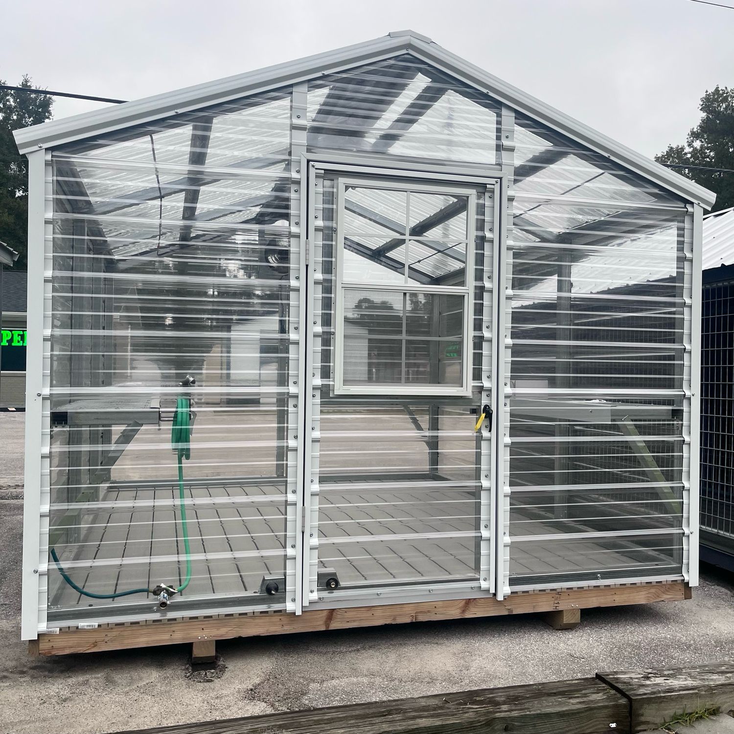10x12 Vertical Roof Greenhouse