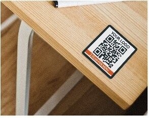 MENU QR CODE STICKERS - Small