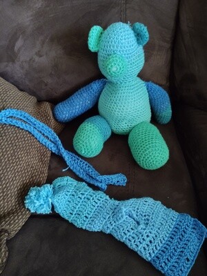 Crochet cotton  bear set