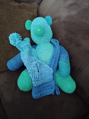 Crochet cotton  bear set
