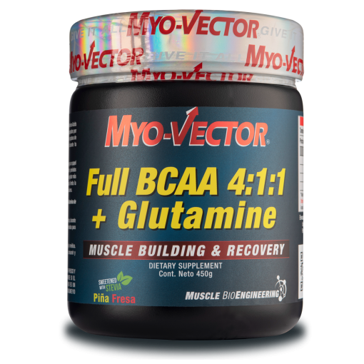 Myo-Vector Full Bcaas+Glutamina 450 Gr 36 Serv