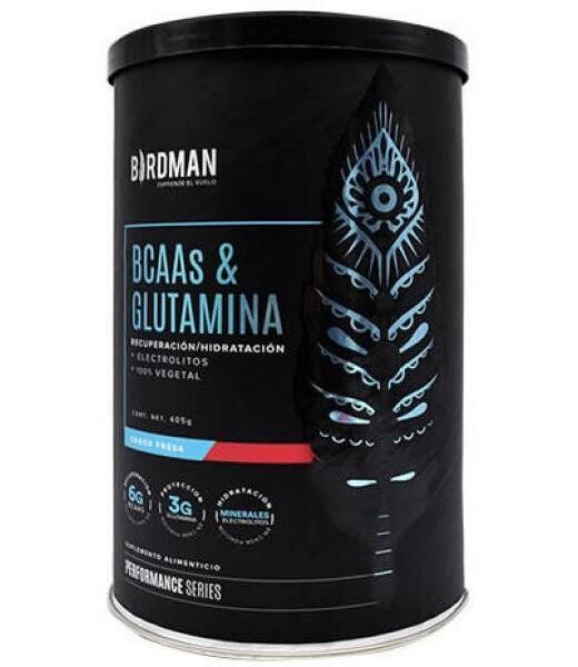 Birdman Falcon Bcaa y Glutamina Fresa 405 Gr