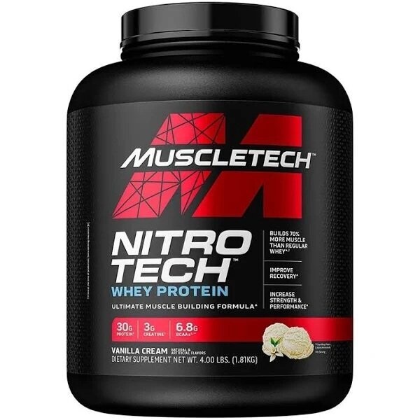 Muscletech Nitro-Tech Whey Performance 4 Lb 40 Serv