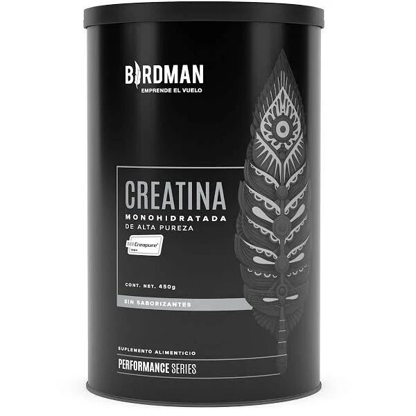 Birdman Creatina Monohidratada de Alta Pureza En Polvo Sin Sabor  90 Servicios  450g