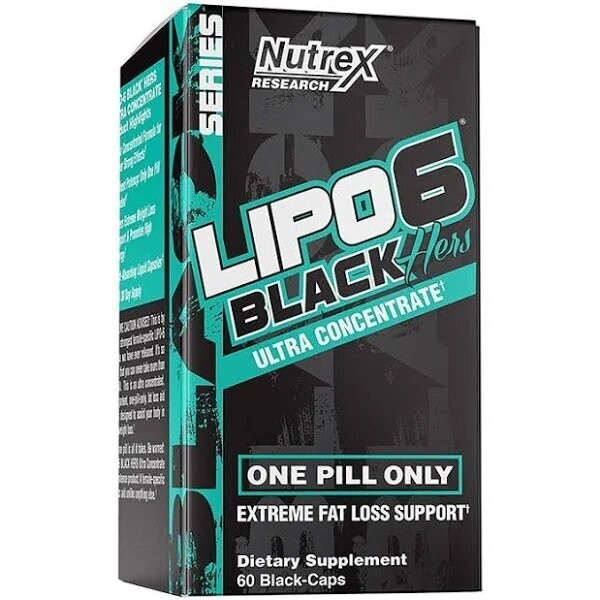 Nutrex Lipo 6 Black Ultra Concentrate Hers 60 Cap