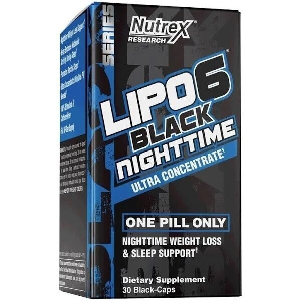 Nutrex Lipo 6 Black Nighttime 30 Cap