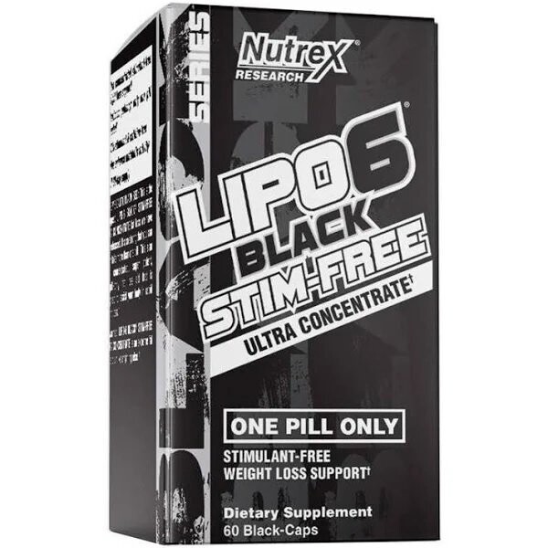 Nutrex Lipo 6 Black Ultra Concentrate Stim-Free 60 Cap