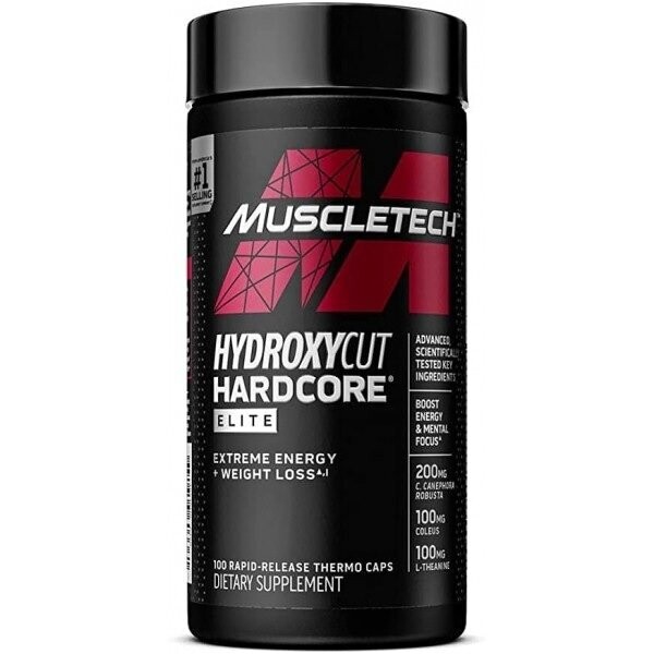 Muscletech Hydroxycut Hardcore Elite 100 Cap 50 Porc