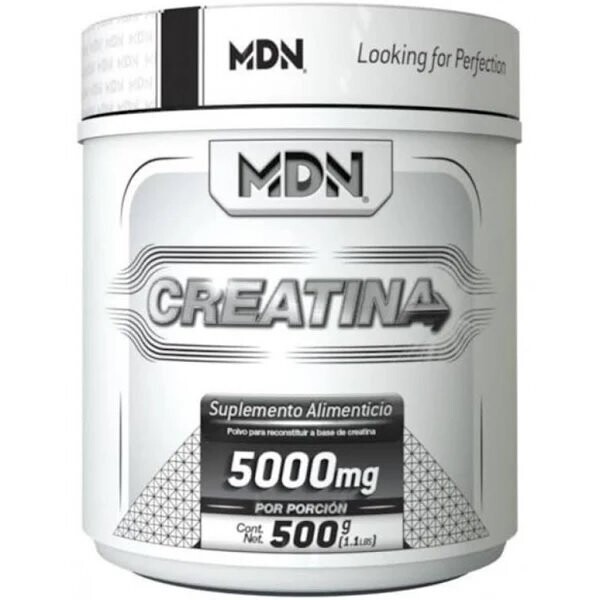 Mdn Creatina Monohidratada, 500g, 100 Servicios, 100% Pura