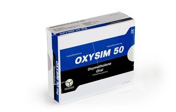 Oxysim 50 Oxymetolona, 80 Tabletas de 50Mg. Novocrine