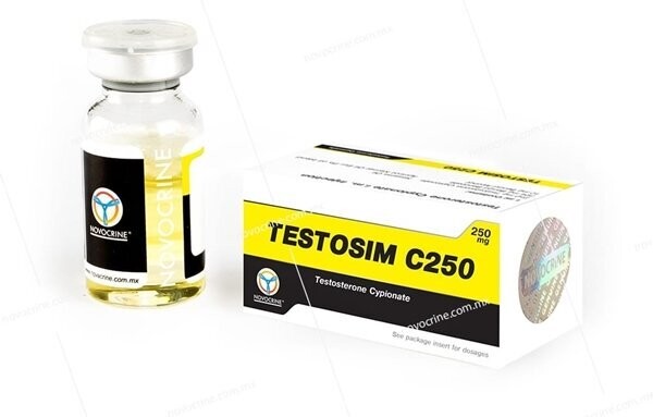 Testosim C250, Testosterona Cipionato, 10ML. Novocrine