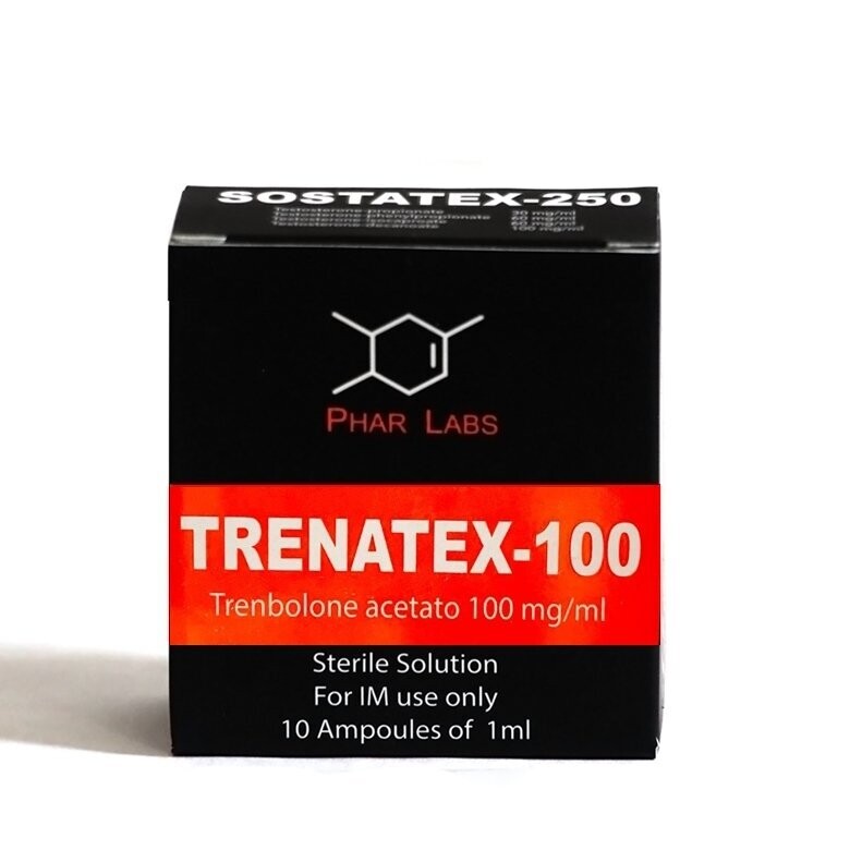 Trenatex-100 Trenbolona Acetato 10 amp con 100mg/ml. Phar Labs
