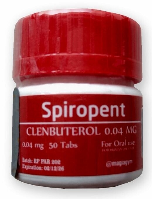 Spiropent Clenbuterol  0.4 Mcg 50 Tabletas. Rotterdam